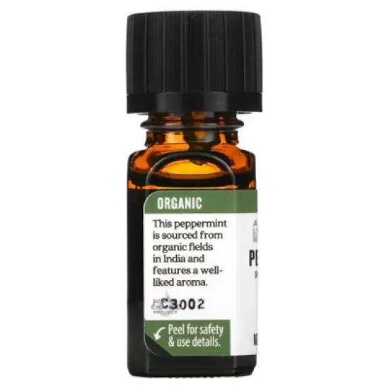 Aura Cacia Organic Peppermint Pure Essential Oil - 0.25 fz image {2}