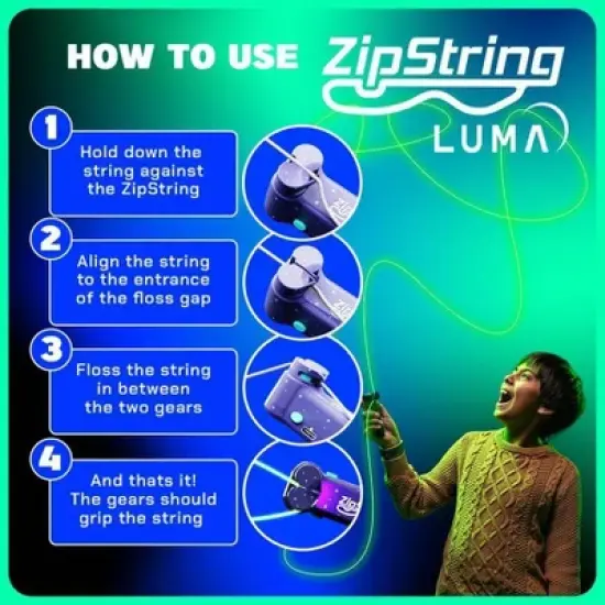 ZipString 2''X6'' Luma Glow in the Dark Catch Games image {3}