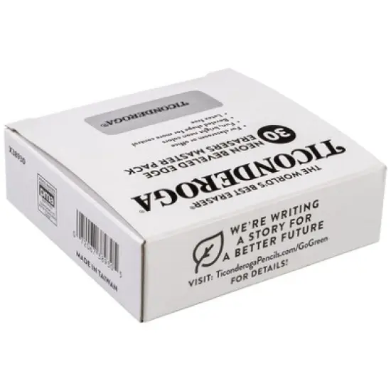 Ticonderoga&reg; Neon Wedge Eraser, 30 Count image {1}