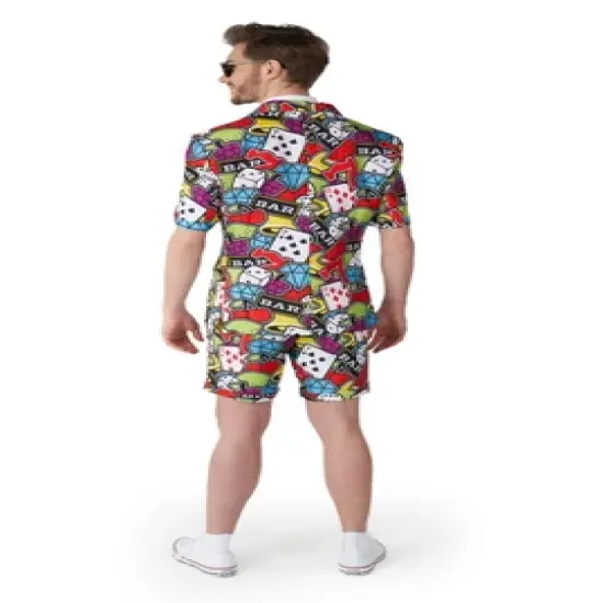 Suitmeister Men's Party Suit - Summer Casino Icons - Multicolor image {1}