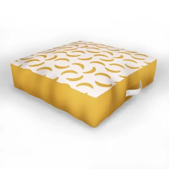 Hello Twiggs Yellow Banana Outdoor Floor Cushion - Deny Designs image {2}