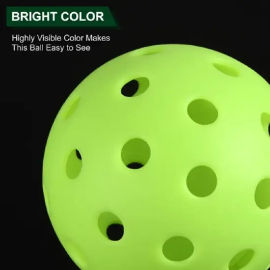 Unique Bargains 40 Holes Outdoor Pickleball Balls for Amateurs Sport 12 Pcs image {4}
