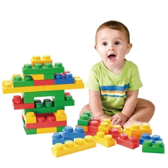 UNiPLAY Basic Soft Building Blocks &mdash; Cognitive Development, Interactive Sensory Toy for Ages 3 Months and Up image {1}