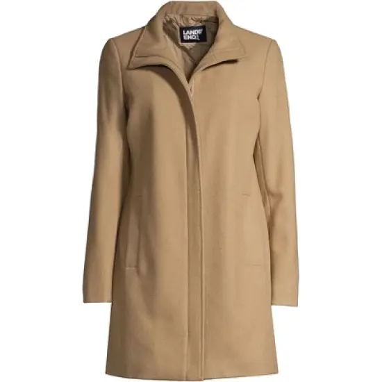 Lands' End Women's Insulated Wool Coat image {4}