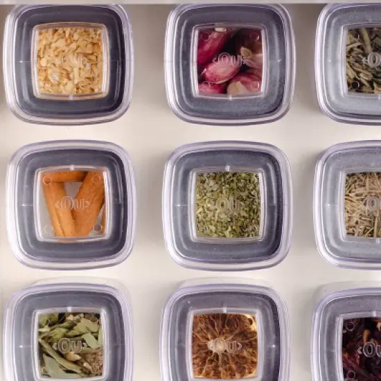 OU Spice Rack Organizer, 13pc 5oz Spice Containers , 3 Tier Clear Spice Holder and Seasoning Organizer for Countertop, Cabinet - Freestanding image {8}