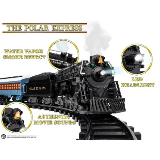 Lionel The Polar Express RTP Train Set with Bluetooth: Toy Vehicle Playset, Battery Operated, 37 Pieces, Plastic image {19}