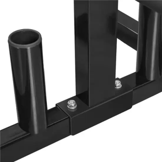 Yaheetech 2" Olympic Plate & Bar Holder Weight Bumper Plates Tree Stand Rack Black image {5}