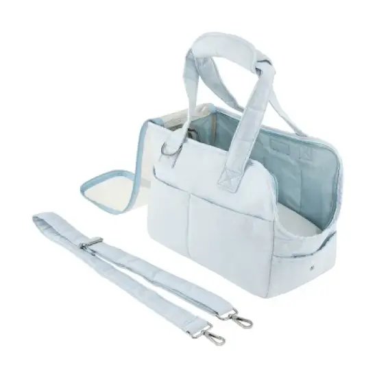 Teddy 14.5'' Dog & Cat Carrier Bag in Light Blue image {6}