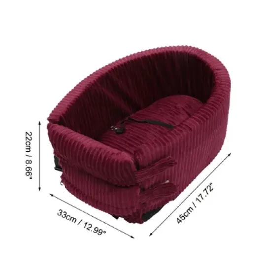 Unique Bargains Soft Non-Slip Bottom Dog Cat Car Seat image {6}