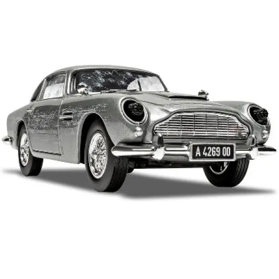 Aston Martin DB5 RHD (Right Hand Drive) Silver (Damaged) James Bond 007 "No Time To Die" (2021) Movie Diecast Model Car by Corgi image {2}
