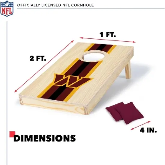 NFL Washington Commanders 1'x2' Wood Cornhole Set image {4}