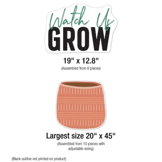 Carson Dellosa Education Watch Us Grow Bulletin Board Set (72 pieces) image {2}