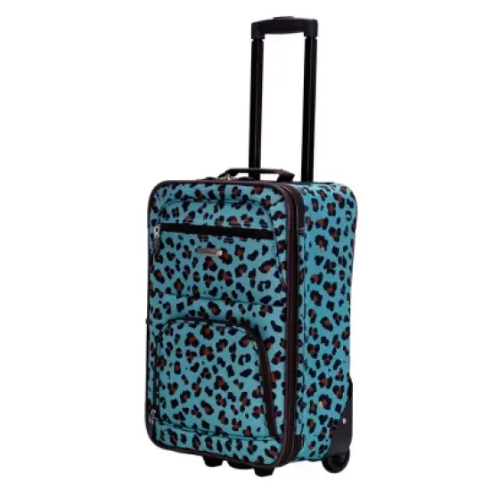 Rockland Jungle 4pc Softside Checked Luggage Set image {2}