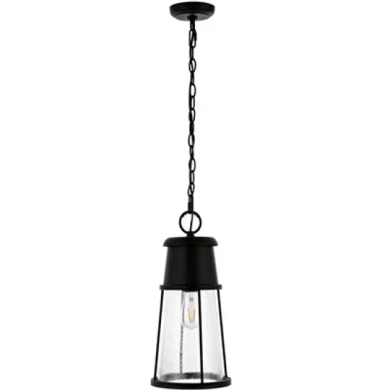 Laela 8.4" Outdoor Pendant - PLT4035 - Black - Safavieh image {6}