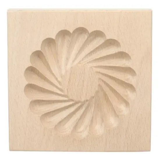 Unique Bargains Wooden 3D Carved Non-stick Vintage Baking Cookie Biscuit Mould image {24}