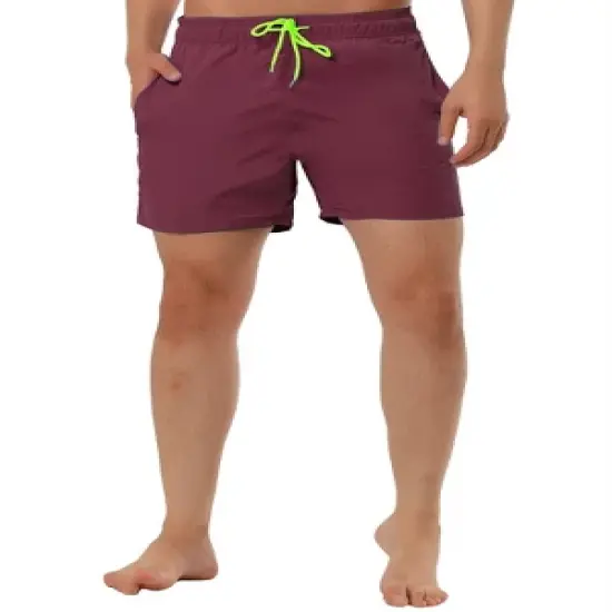TATT 21 Men's Summer Holiday Elastic Waistband Drawstring Mesh Lining Swimwear Shorts image {5}