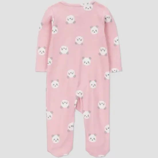 Carter's Just One You&reg; Baby Girls' Panda Printed Sleep N' Play - Pink image {1}