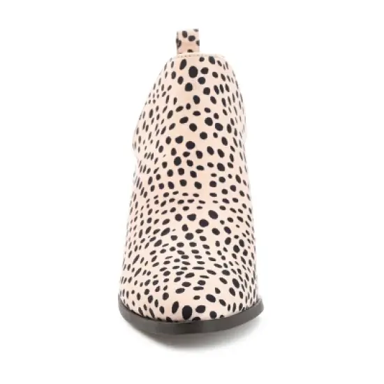 Journee Collection Womens Lola Pull On Stacked Heel Booties image {5}