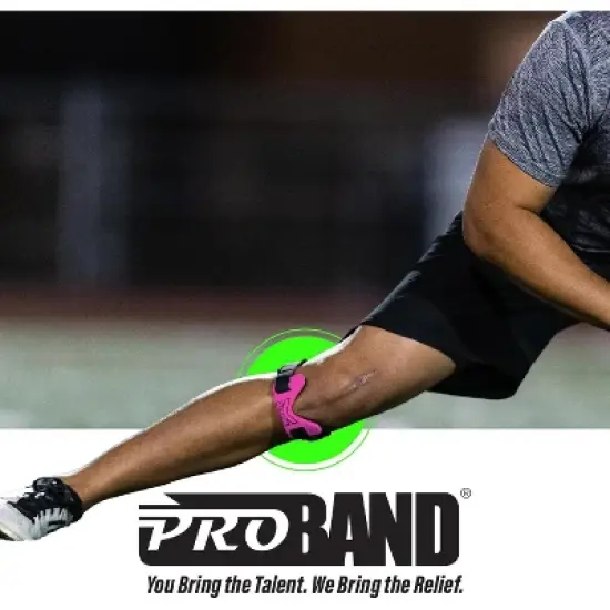 ProBand KneedIT Pink &ndash; Compression Band for Knee Pain Relief &ndash; Relieve Pain & Swelling &ndash; For Arthritis, Tendinitis, Osteoarthritis & More &ndash; One Size image {4}