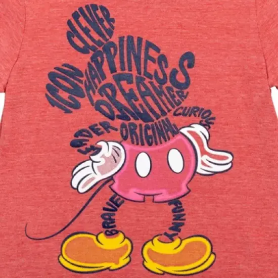 Disney Mickey Mouse 3 Pack Pullover Graphic T-Shirts Yellow/Red/Blue  image {4}