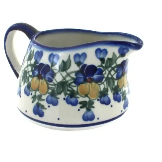 Blue Rose Polish Pottery 50A WR Unikat Gravy Boat image {5}