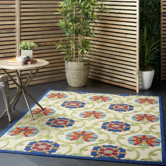 Nourison Aloha Contemporary Floral Outdoor Area Rug image {11}