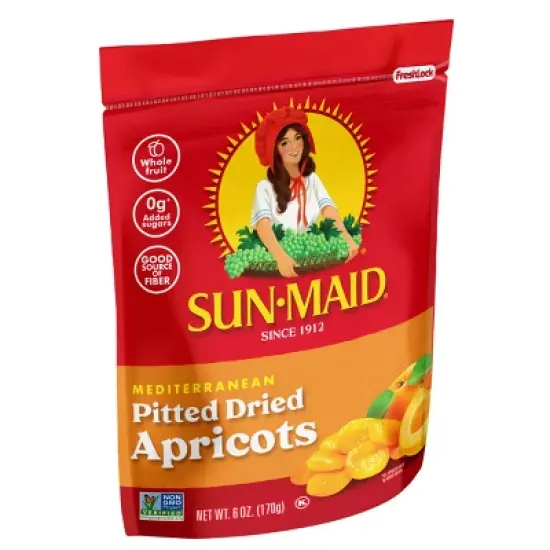 Sun-Maid Mediterranean Dried Apricots Bag - 6oz image {2}