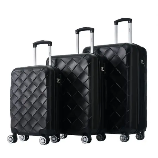 3 Piece Luggage Set with TSA Lock,Spinner Wheels, ABS Hard Shell Lightweight Expandable Travel Luggage for Men Women image {8}