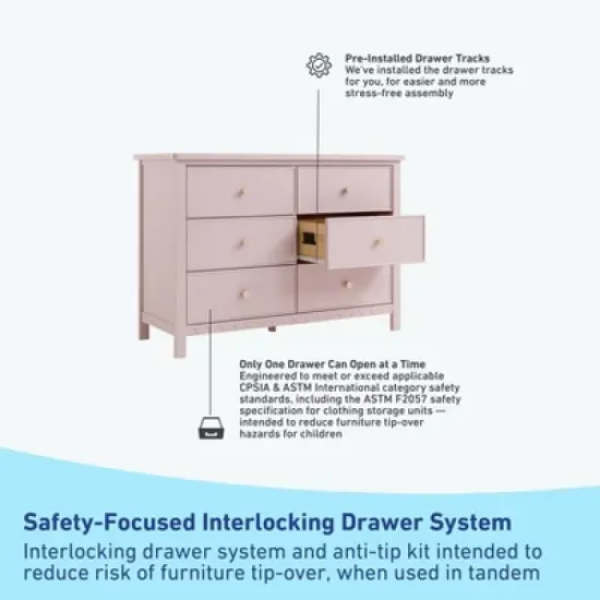 Graco Sasha 6-Drawer Double Dresser image {6}