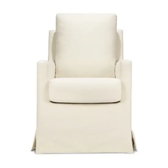 DaVinci Winnie Slipcover Swivel Glider - Vanilla image {2}