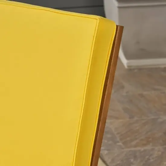 Champlain 3pc Acacia Wood Rocking Chairs Set  Teak/Yellow - Christopher Knight Home image {2}