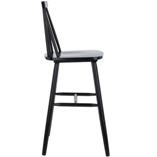 Beaufort Bar Stool (Set of 2) - Black - Safavieh image {4}