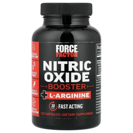 Force Factor Nitric Oxide Booster + L-Arginine, 120 Capsules image {4}