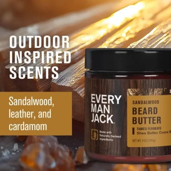 Every Man Jack Men's Moisturizing Beard Butter - Sandalwood - 4oz image {4}