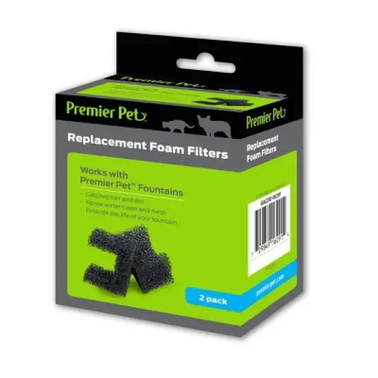 Premier Pet Replacement Foam Filters - 2pk image {1}
