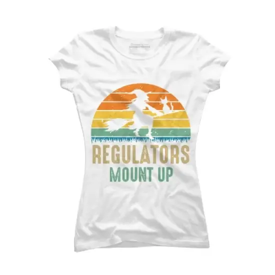 Junior's Design By Humans Regulators Mount Up Halloween Witch By RedBirdLS T-Shirt image {5}