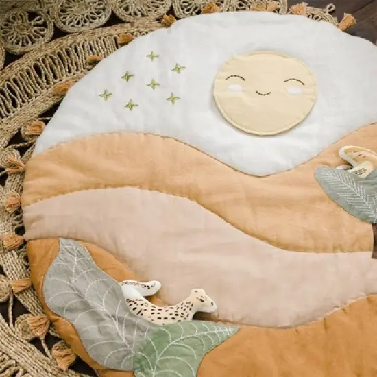 Crane Baby Cotton Quilted Activity Playmat - Kendi Desert Sunset image {2}