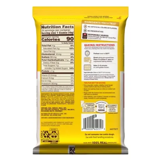 Nestle Toll House Chocolate Chip Cookie Dough - 16.5oz image {7}