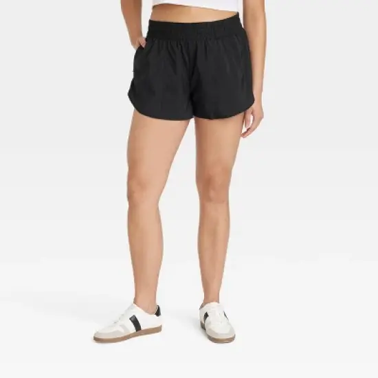 Women's Woven Mid-Rise Run Shorts 3" - All In Motion&trade; image {2}