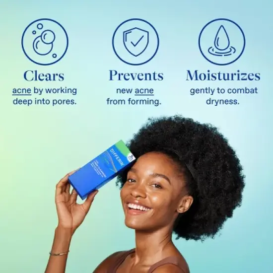 Differin Daily Acne Face Wash Cleanser with Benzoyl Peroxide - 4 fl oz image {3}