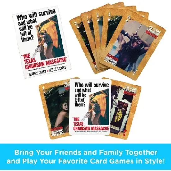 Aquarius Puzzles Texas Chainsaw Massacre Playing Cards image {1}
