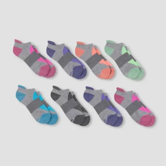 Hanes Premium Performance Women's Cushioned 6+2 Bonus Pack No Show Tab Athletic Socks - 5-9 image {4}