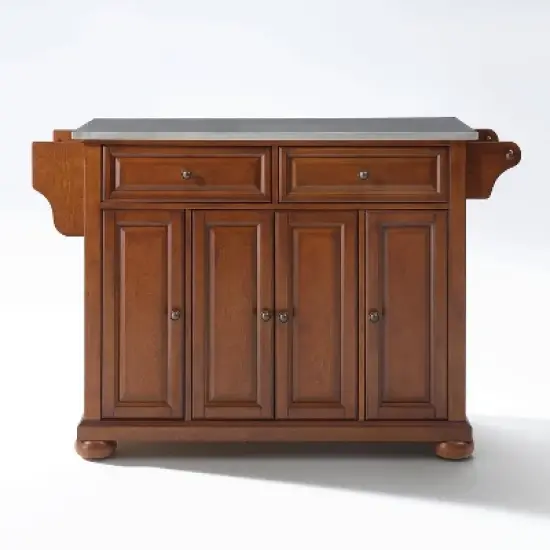 Alexandria Stainless Steel Top Kitchen Island - Crosley image {9}