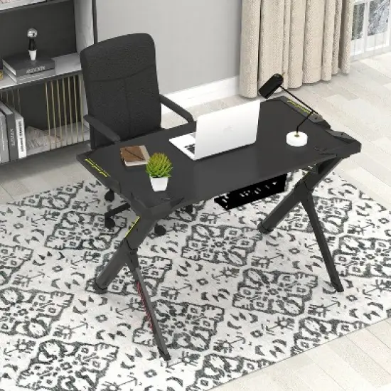 44x25 Gaming Desk with R-shaped Legs image {2}