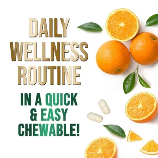 Chewable Vitamin C 1000mg - Extra Strength Antioxidants for Powerful Immune Support w/Vitamin C & Rose HIPS - Potent Dietary VIT C Chews - 60 Tablets image {6}