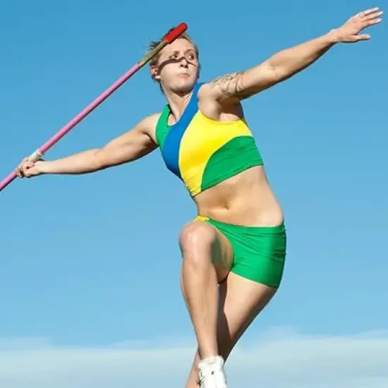 Amber Fight Gear Track and Field Training Throws Rubber Javelin Replacement Tip Red Small image {3}