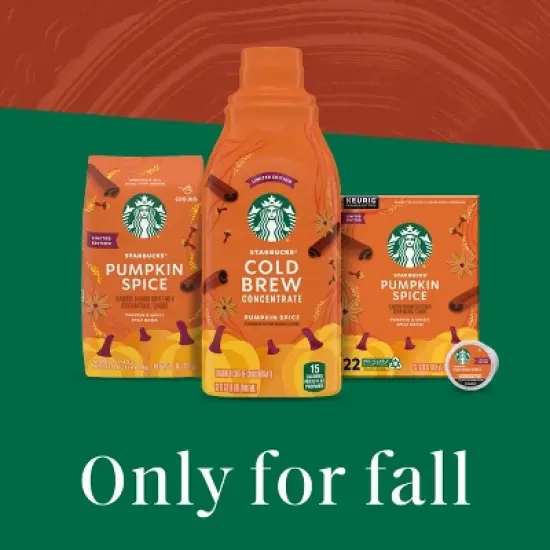 Starbucks Pumpkin Spice Flavored Cold Brew Concentrate, Multi-Serve, Naturally Flavored - 32 fl oz image {5}