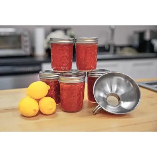 Kuchenprofi Wide Mouth Canning Funnel, Stainless Steel, 5.5-Inch Diameter image {2}