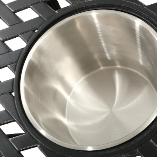 Alexa 3pc Cast Aluminum Bistro Set - Shiny Copper - Christopher Knight Home image {3}