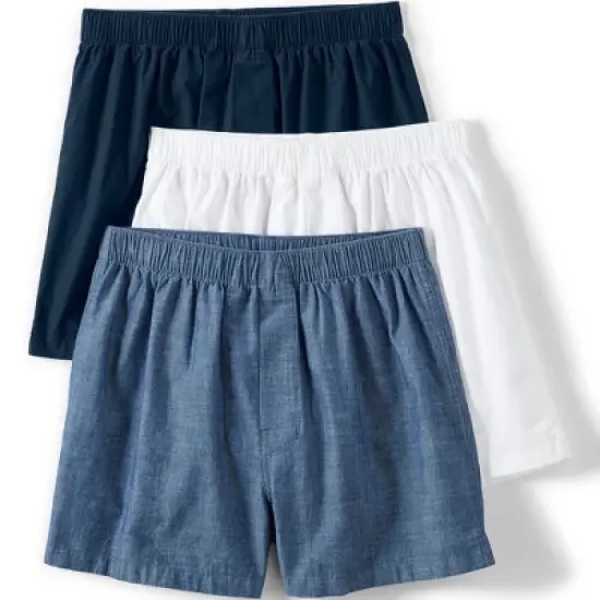 Lands' End Men's Poplin Boxers (3-pack) image {7}